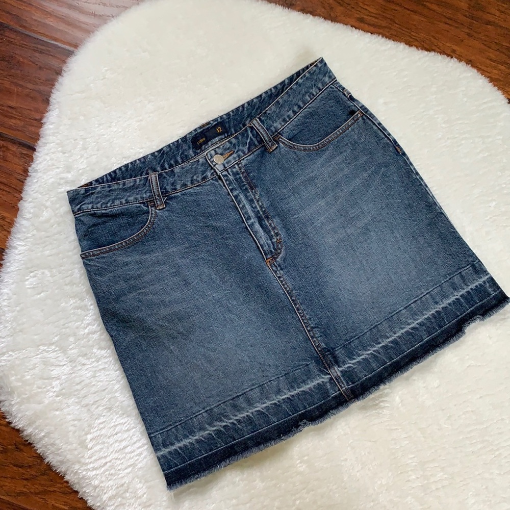 J.CREW Denim Mini Skirt